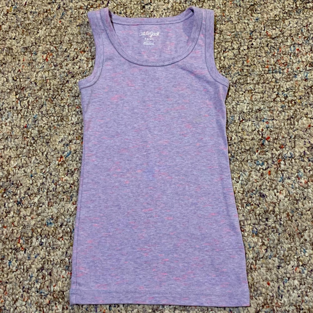 Girls Cat & Jack purple/pink tank sz 6/6X